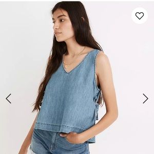 Madewell Denim Side-Tie Tank Top